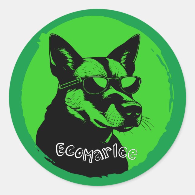 EcoMarlee mascot sticker (Front)