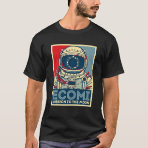 Ecomi Mission To The Moon Astronaut OMI Crypto T-Shirt