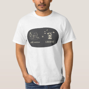 Economic tee-shirt   Freedom - black bottom T-Shirt