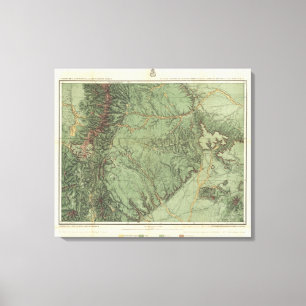 Economical Features of Colorado and New Mexico Canvas Print