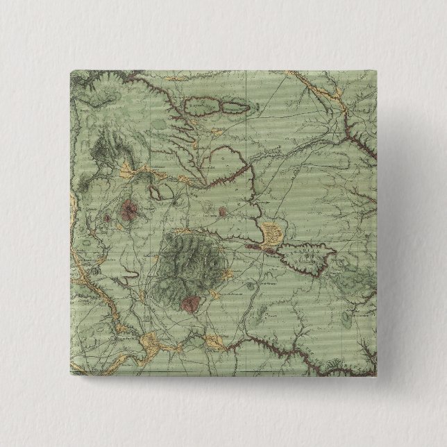 Economical Features of New Mexico 15 Cm Square Badge (Front)