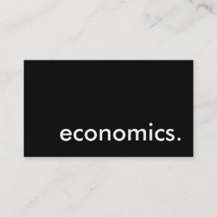 economics. business card