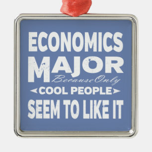 Economics College Major Only Cool People Like It Metal Tree Decoration