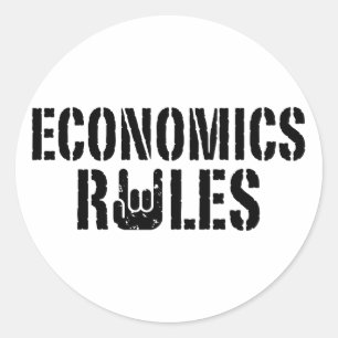 Economics Rules Classic Round Sticker