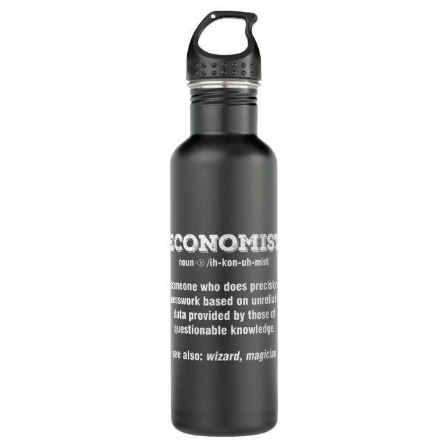 Economics Student Taxation Teacher Economist 710 Ml Water Bottle (Front)