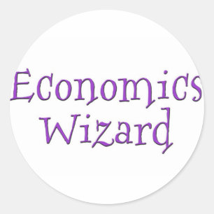 Economics Wizard Classic Round Sticker
