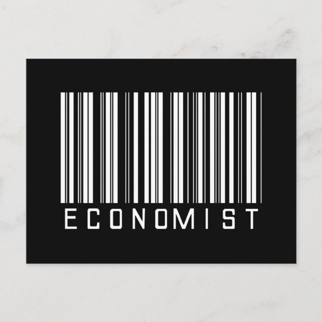 Economist Bar Code Postcard (Front)