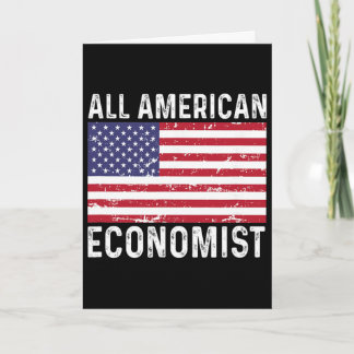 Economist Economy 4th Fourth Of July All American  Card