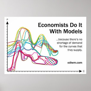 Economists Do It With Models Slogan Poster