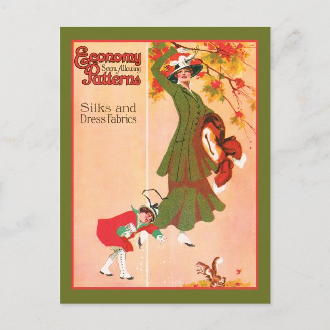 Economy Seam Allowing Patterns Postcard (Front)