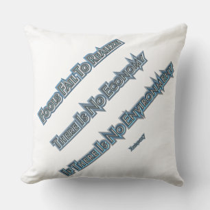 Economy vs Environment Throw Pillow
