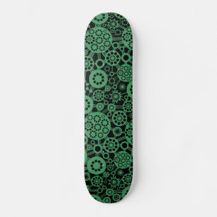 Ecosystem -  Army Green on Black Skateboard