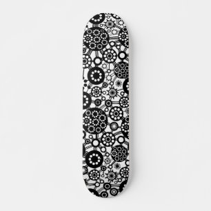 Ecosystem - Black on Wood Skateboard