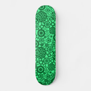 Ecosystem - Forest Green on Mint Green Skateboard