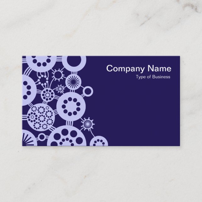 Ecosystem - Powder Blue on Deep Indigo 150a51 Business Card (Front)
