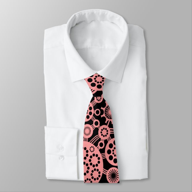 Ecosystem - Soft Pink on Black Tie (Tied)