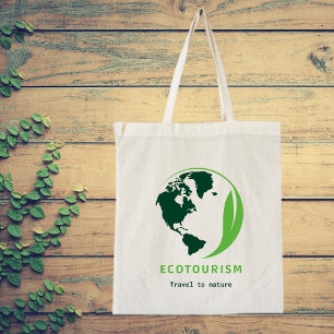 Ecotourism Green Travel to Nature Tote Bag