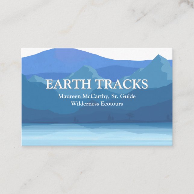 Ecotourism Resort Wilderness Guide Business Card (Front)