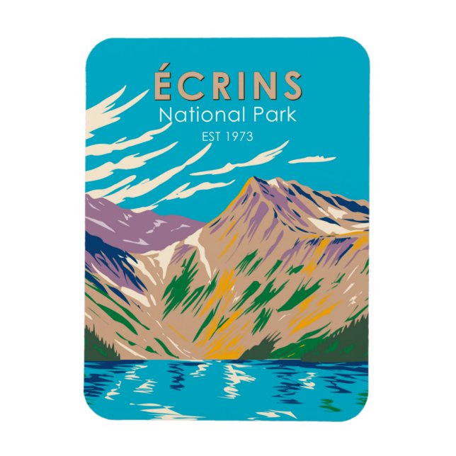 Ecrins National Park Dauphine Alps France Magnet (Vertical)