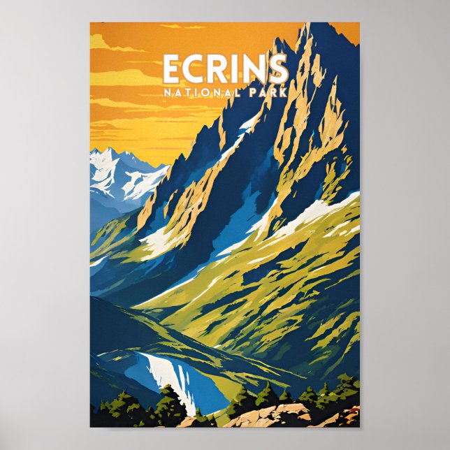 Ecrins National Park Poster (Front)