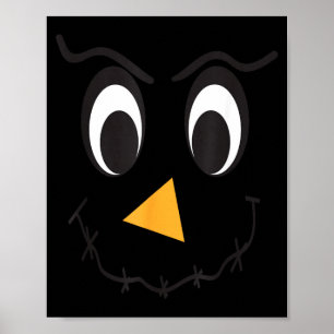 Ecrow Face Angry Smile Thanksgiving Halloween Poster