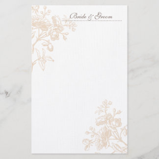 Ecru Rose Wedding Stationery