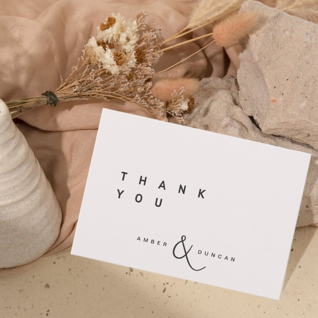 Ecru | Simple Wedding Thank You Card (Creator Uploaded)
