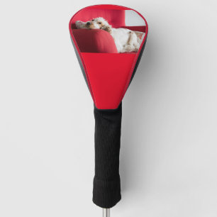 ecs orange and white chillin golf head cover