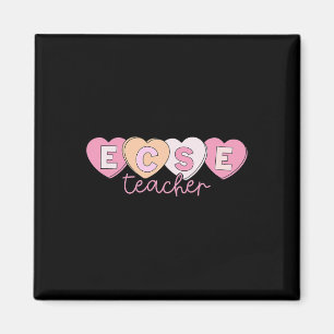 Ecse Teacher Candy Heart Valentine Early Childhood Magnet