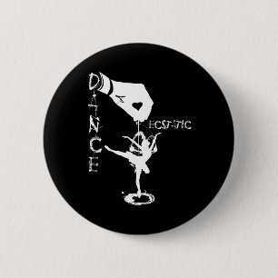 Ecstatic Dance Llerina Dancer In A Tutu Freestyle 6 Cm Round Badge
