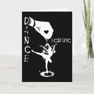 Ecstatic Dance Llerina Dancer In A Tutu Freestyle  Card