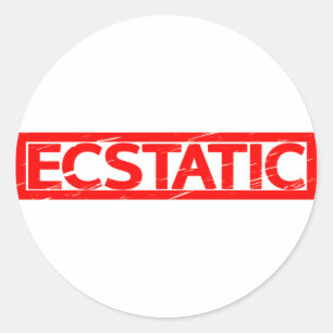Ecstatic Stamp Classic Round Sticker