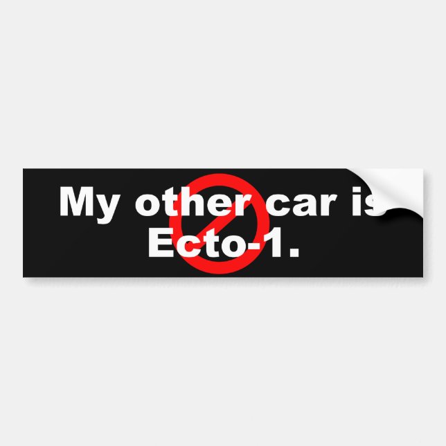 Ecto-1 Bumper Sticker (Front)