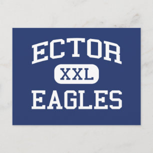 Ector - Eagles - Junior High School - Odessa Texas Postcard