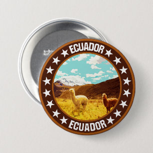 Ecuador                                            7.5 cm round badge
