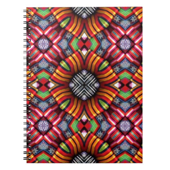 Ecuador Abstract Spiral Notebook (Front)