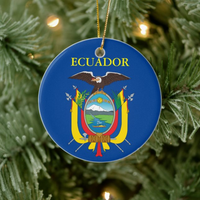 Ecuador Ceramic Christmas Ornament (Tree)