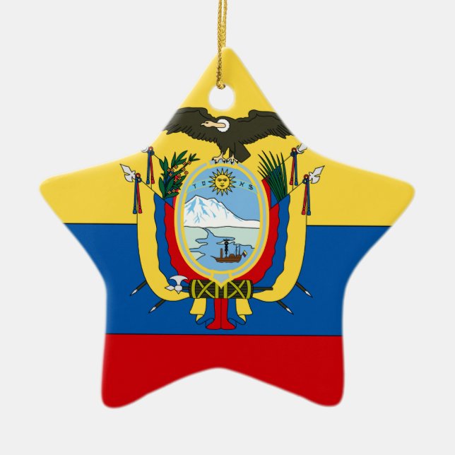 Ecuador Ceramic Tree Decoration (Front)