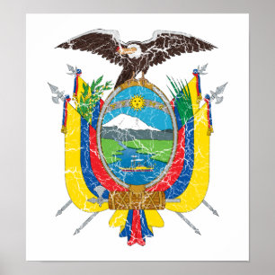 Ecuador Coat Of Arms Poster