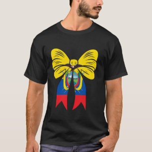 Ecuador Coquette Bow Cute Dainty Ribbon Ecuadorian T-Shirt