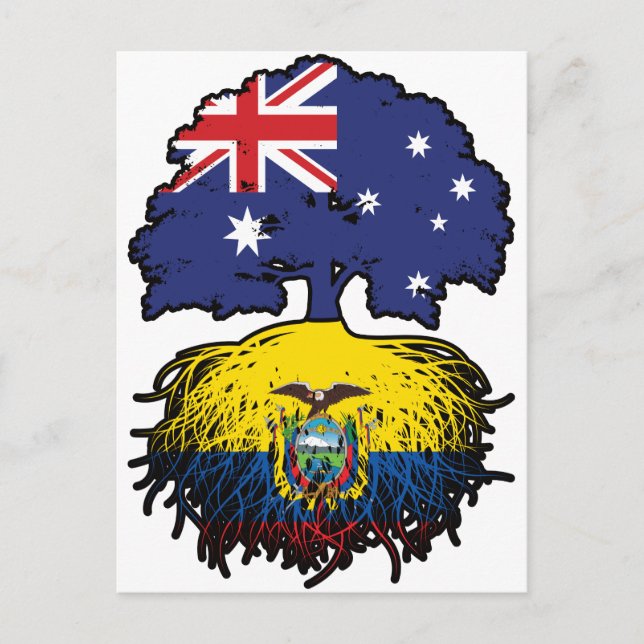 Ecuador Ecuadorian Australian Australia Tree Roots Postcard (Front)