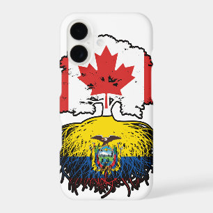 Ecuador Ecuadorian Canadian Canada Tree Roots Flag