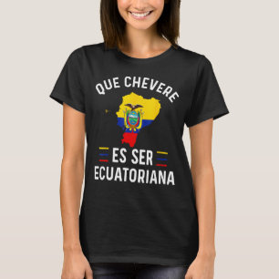 Ecuador Ecuadorian Flag Map Women Camiseta Para Mu T-Shirt