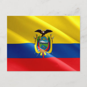 Ecuador - Ecuadorian flag - Postcard