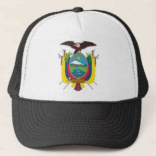 ecuador emblem trucker hat