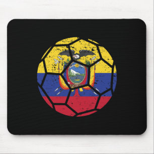 Ecuador Fans Ecuador Flag World Soccer Jersey Foot Mouse Pad