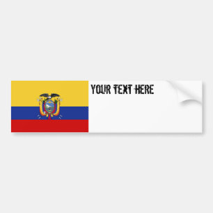 Ecuador Flag Bumper Sticker