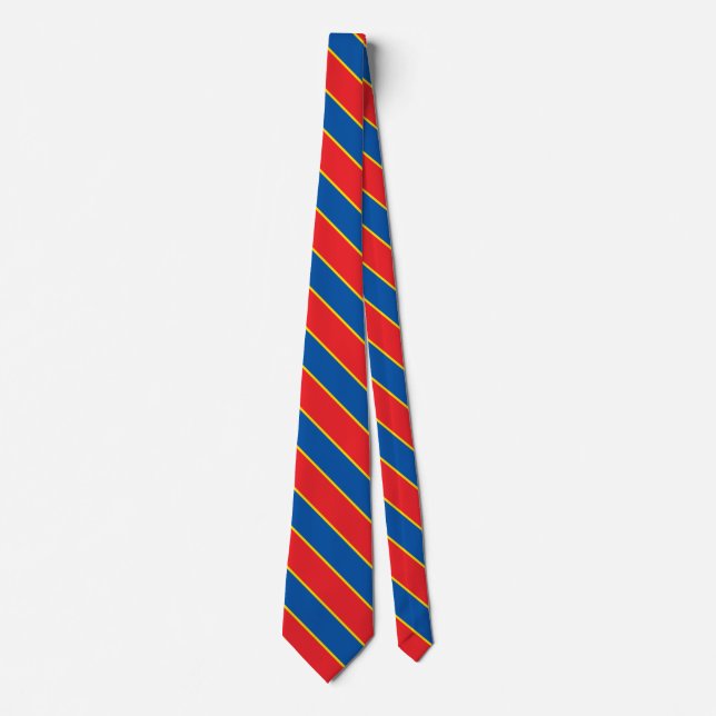 Ecuador Flag Colours Elegant Tie (Front)