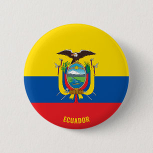 Ecuador Flag Cute Patriotic 6 Cm Round Badge
