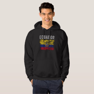 Ecuador Flag Distressed Ecuadorian Flag Hoodie